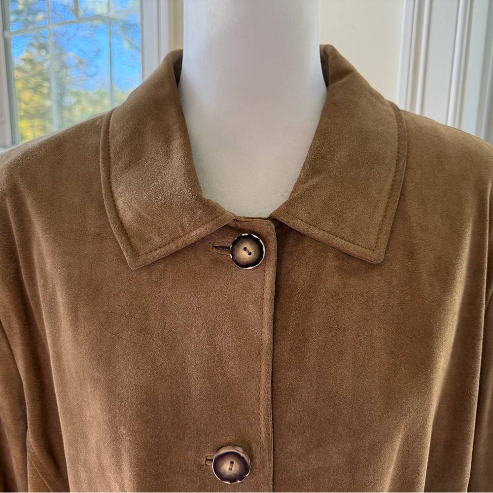 J. Jill Light Brown Suede Jacket